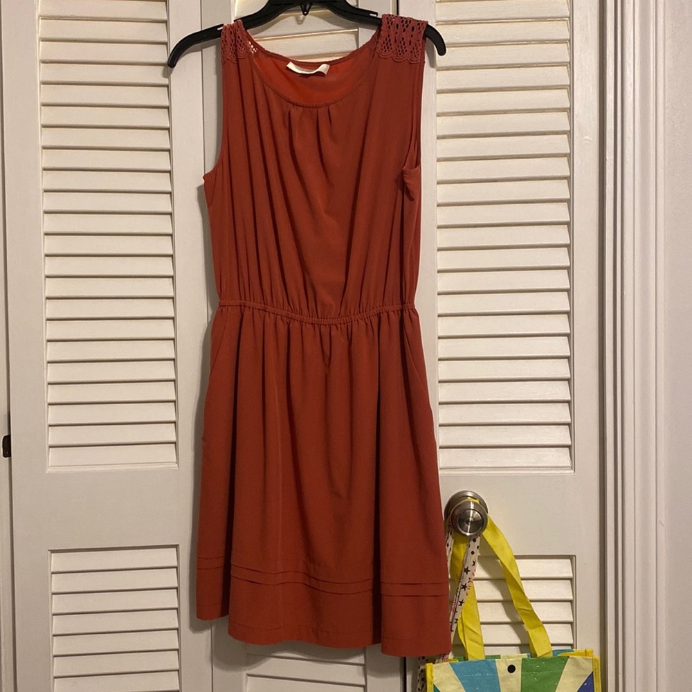 LOFT size M dress salmon peach color